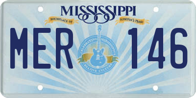 MS license plate MER146