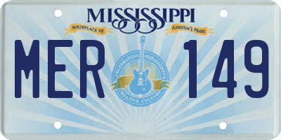 MS license plate MER149