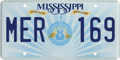 MS license plate MER169