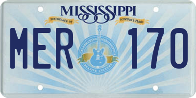 MS license plate MER170