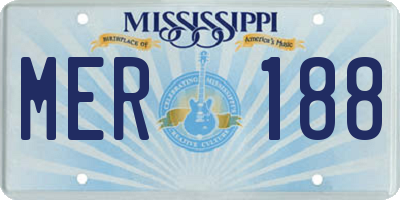 MS license plate MER188
