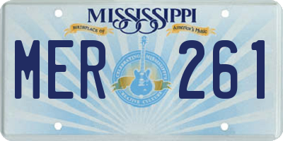 MS license plate MER261