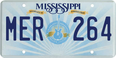 MS license plate MER264