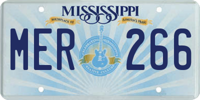 MS license plate MER266