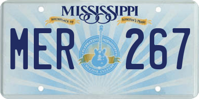MS license plate MER267