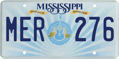 MS license plate MER276