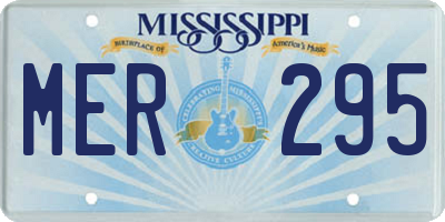 MS license plate MER295