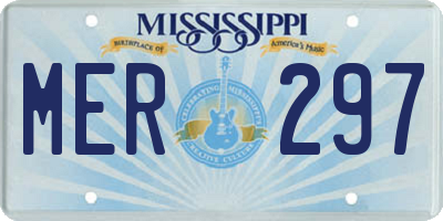 MS license plate MER297