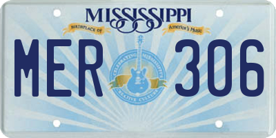 MS license plate MER306