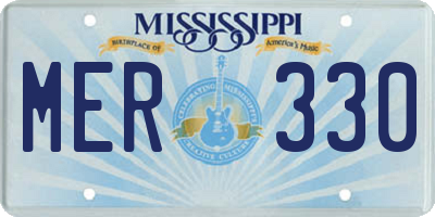 MS license plate MER330