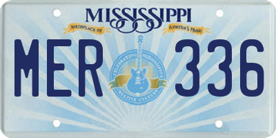 MS license plate MER336