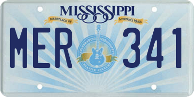 MS license plate MER341