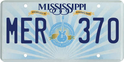 MS license plate MER370