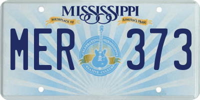 MS license plate MER373
