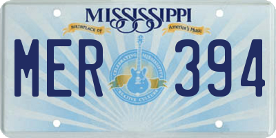 MS license plate MER394