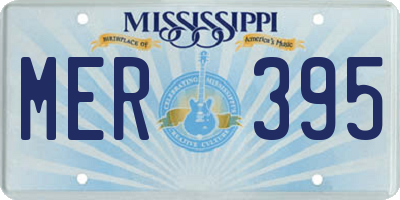 MS license plate MER395