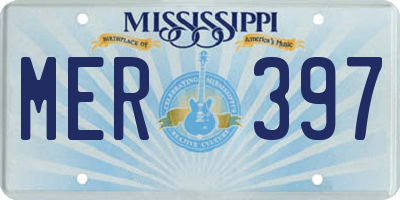 MS license plate MER397