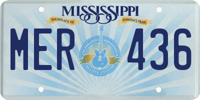 MS license plate MER436