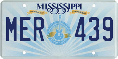 MS license plate MER439