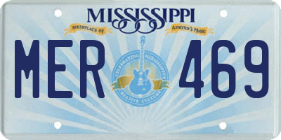 MS license plate MER469