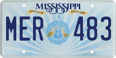 MS license plate MER483