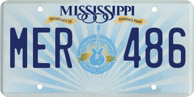 MS license plate MER486