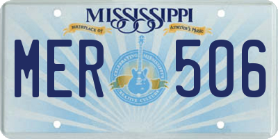 MS license plate MER506