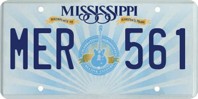 MS license plate MER561