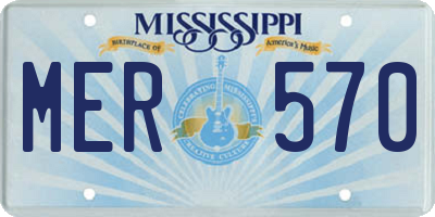 MS license plate MER570