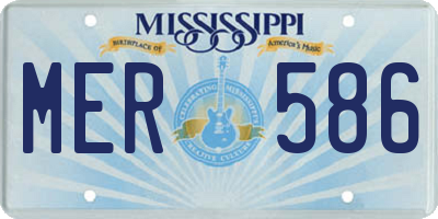 MS license plate MER586