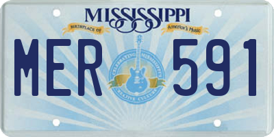 MS license plate MER591