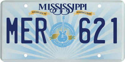MS license plate MER621
