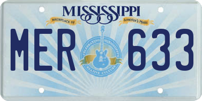 MS license plate MER633