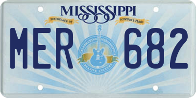 MS license plate MER682