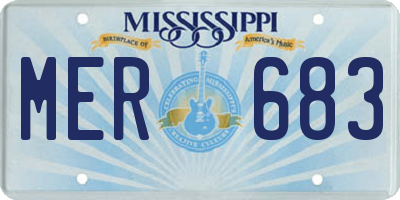 MS license plate MER683