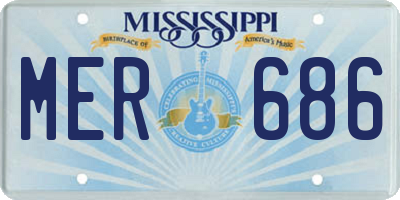 MS license plate MER686