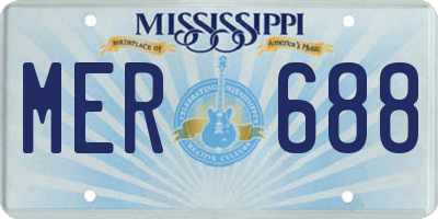 MS license plate MER688
