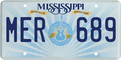 MS license plate MER689