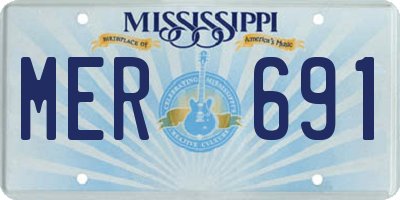 MS license plate MER691