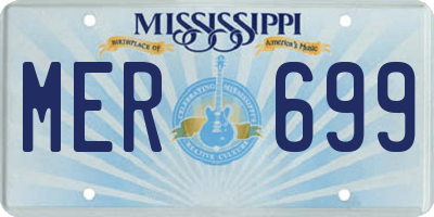 MS license plate MER699