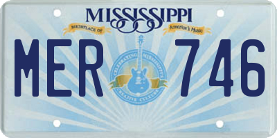 MS license plate MER746