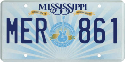MS license plate MER861