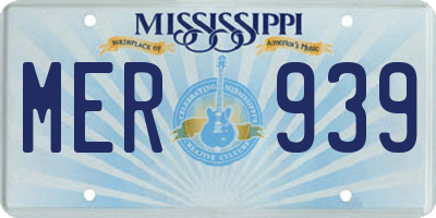 MS license plate MER939