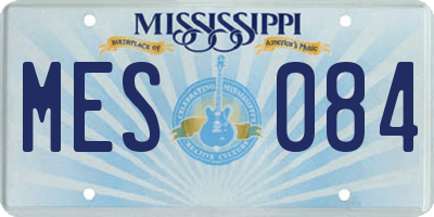 MS license plate MES084