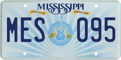 MS license plate MES095