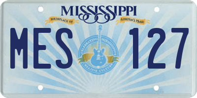 MS license plate MES127