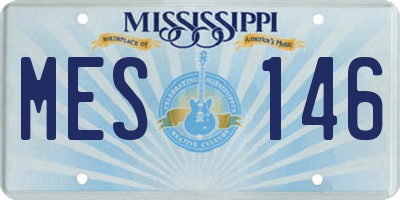 MS license plate MES146