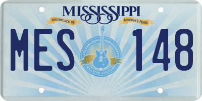 MS license plate MES148