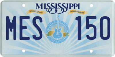MS license plate MES150