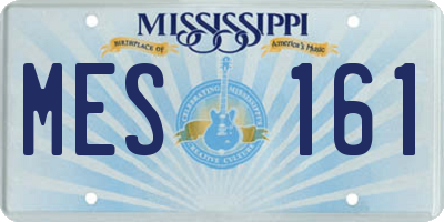 MS license plate MES161